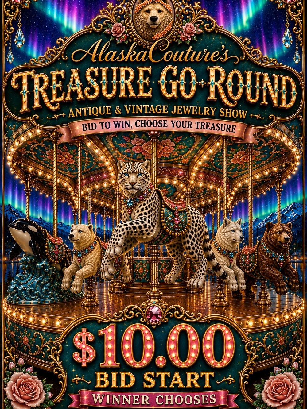 AlaskaCouture's Treasure Go-Round🌟 $10.00 Low Start 🌟 Free Shipping!🌟
